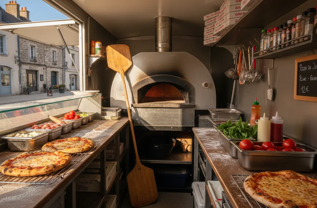 Aménagement camion pizza : optimisez l’intérieur de votre food truck pizza